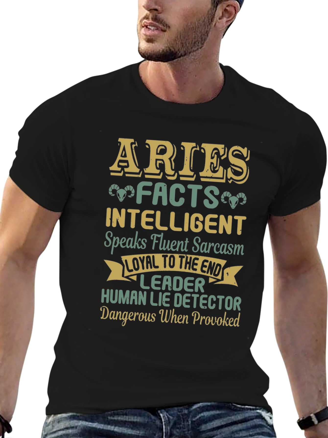 Aries Zodiac Sign Graphic Tee - 6