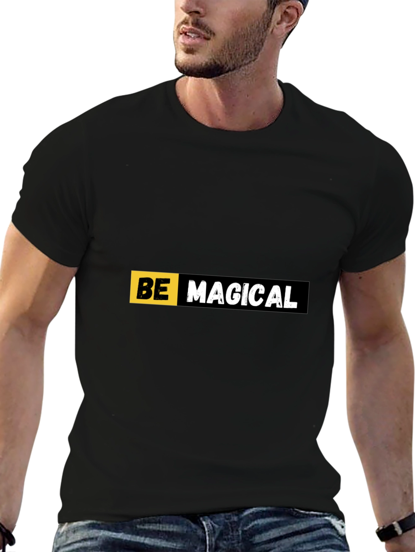 Black Be Magical Black T-Shirt view 6
