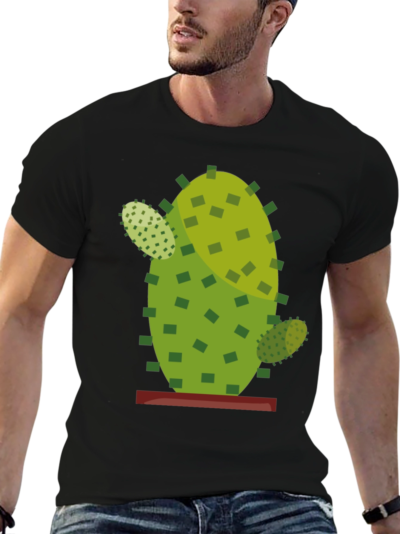 Black Cactus Graphic T-Shirt view 6