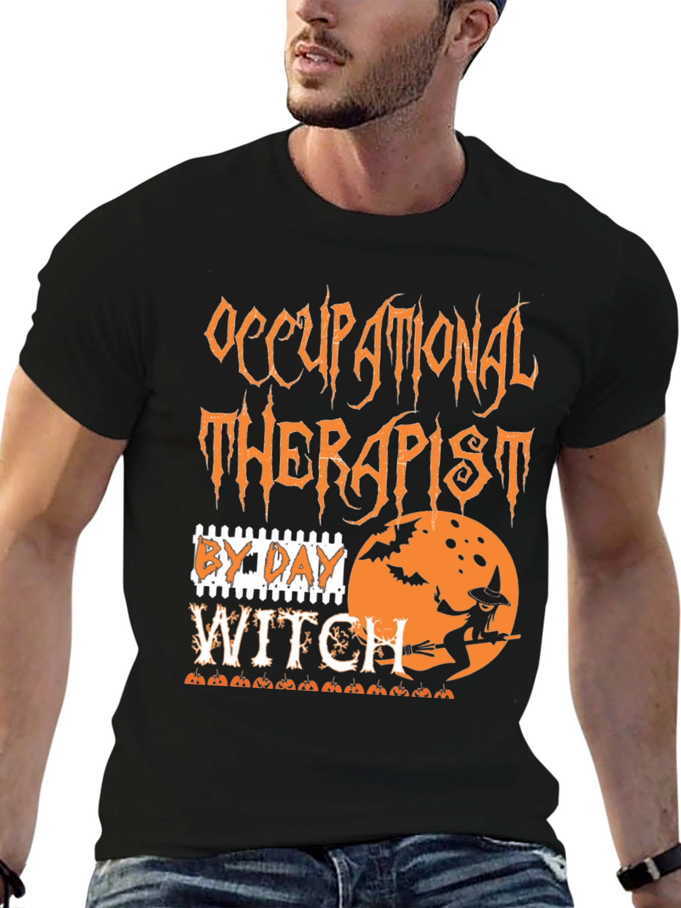 Occupational Therapist By Day Witch Halloween T-Shirt - 6
