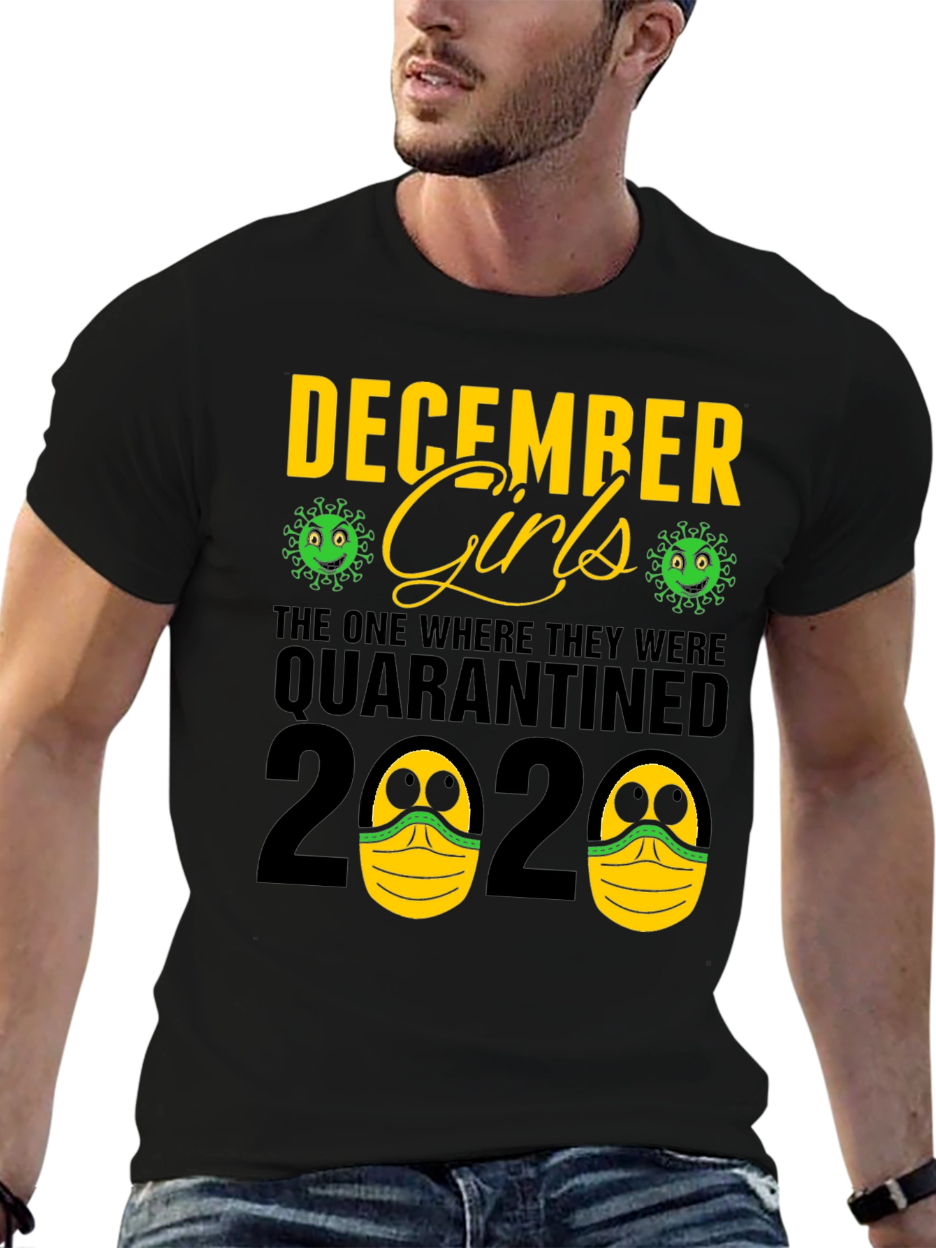Black December Girls Quarantined 2020 T-Shirt view 6