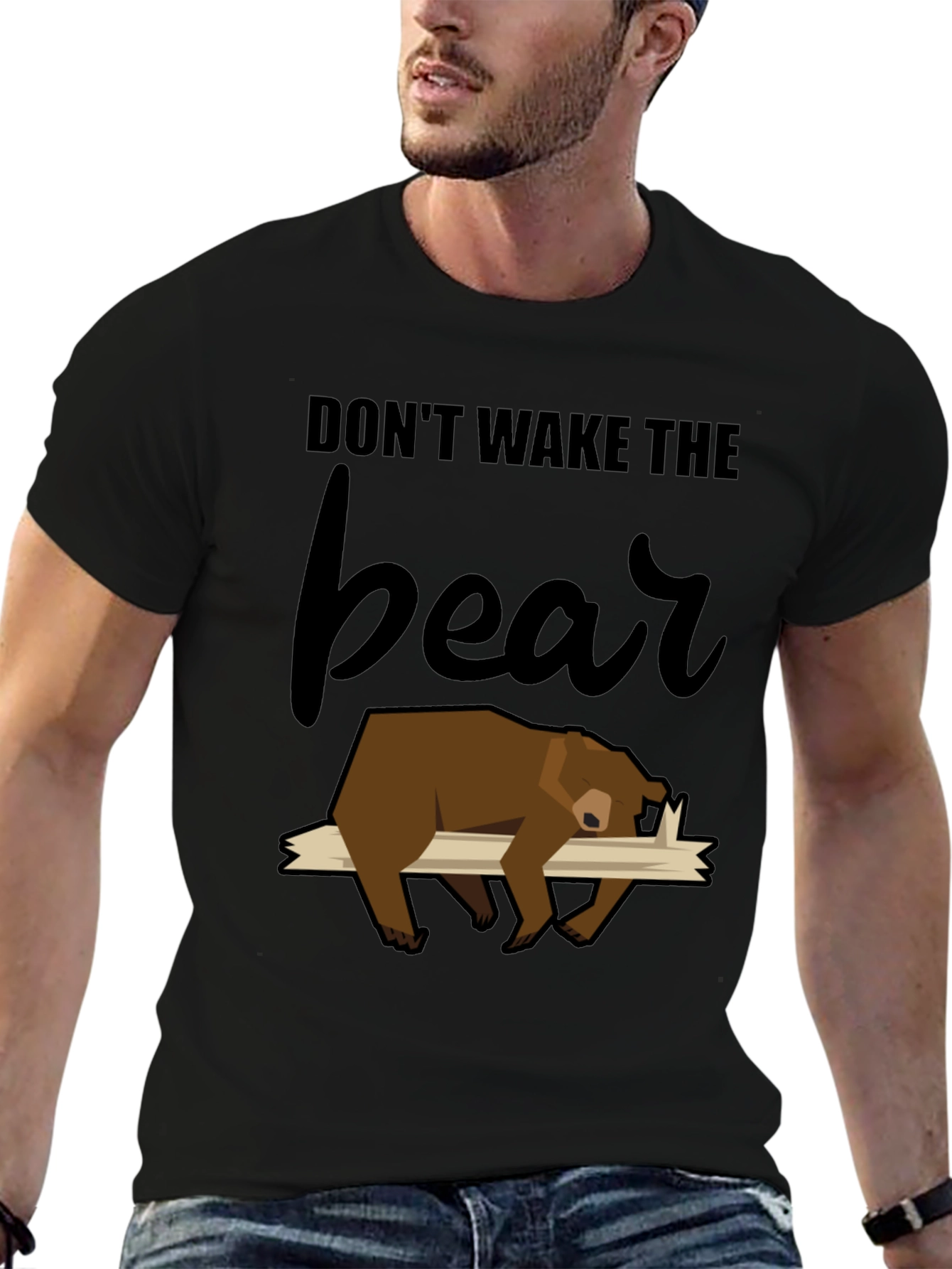 Black Don't Wake the Bear T-Shirt view 6
