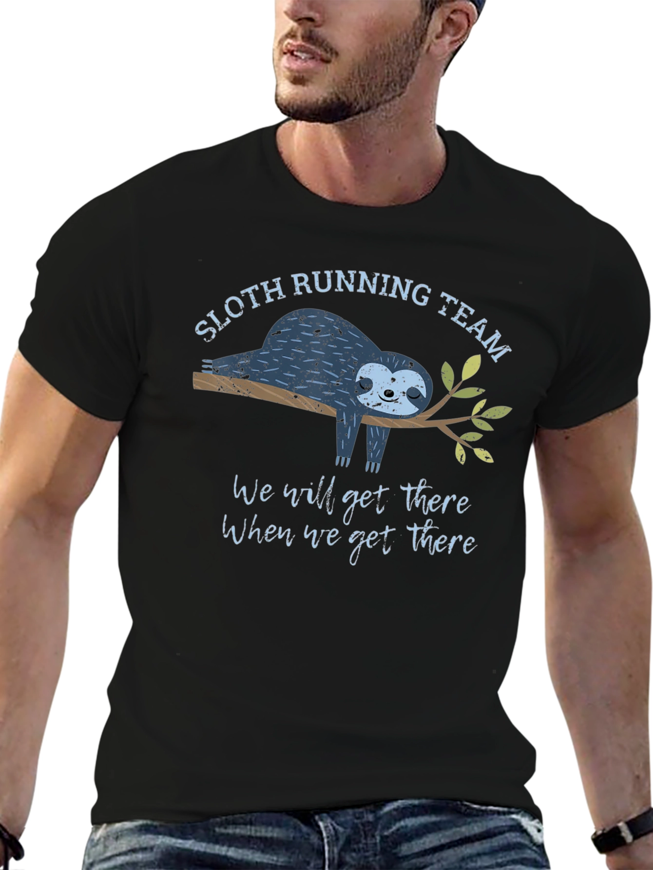 Black Sloth Running Team T-Shirt view 6