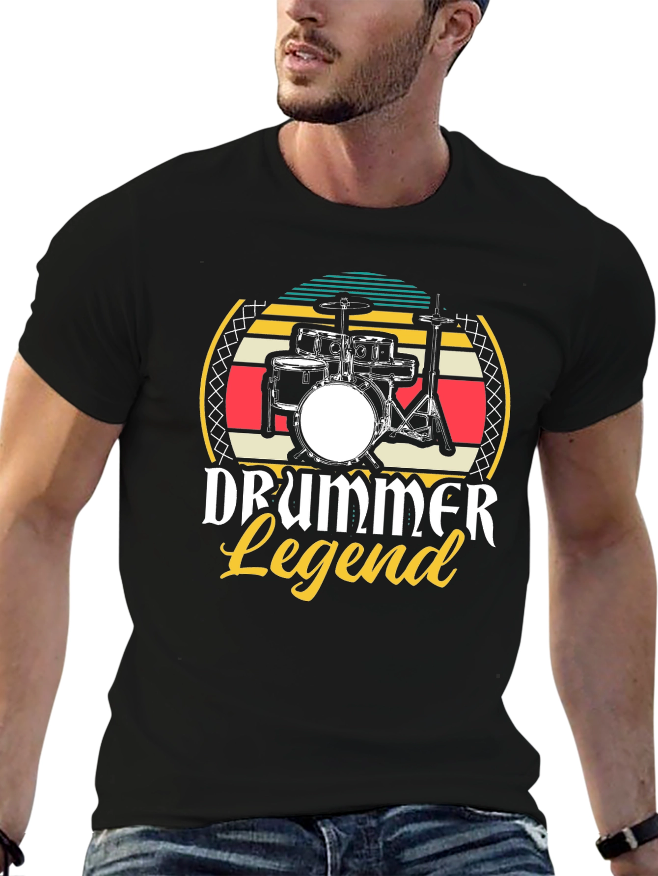 Black Drummer Legend Graphic Tee view 6