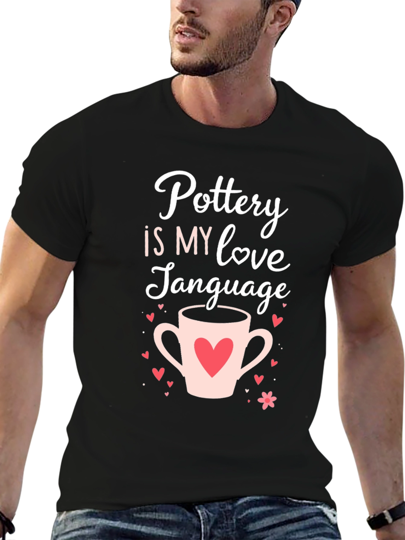 Black Pottery Is My Love Language Graphic Tee view 6