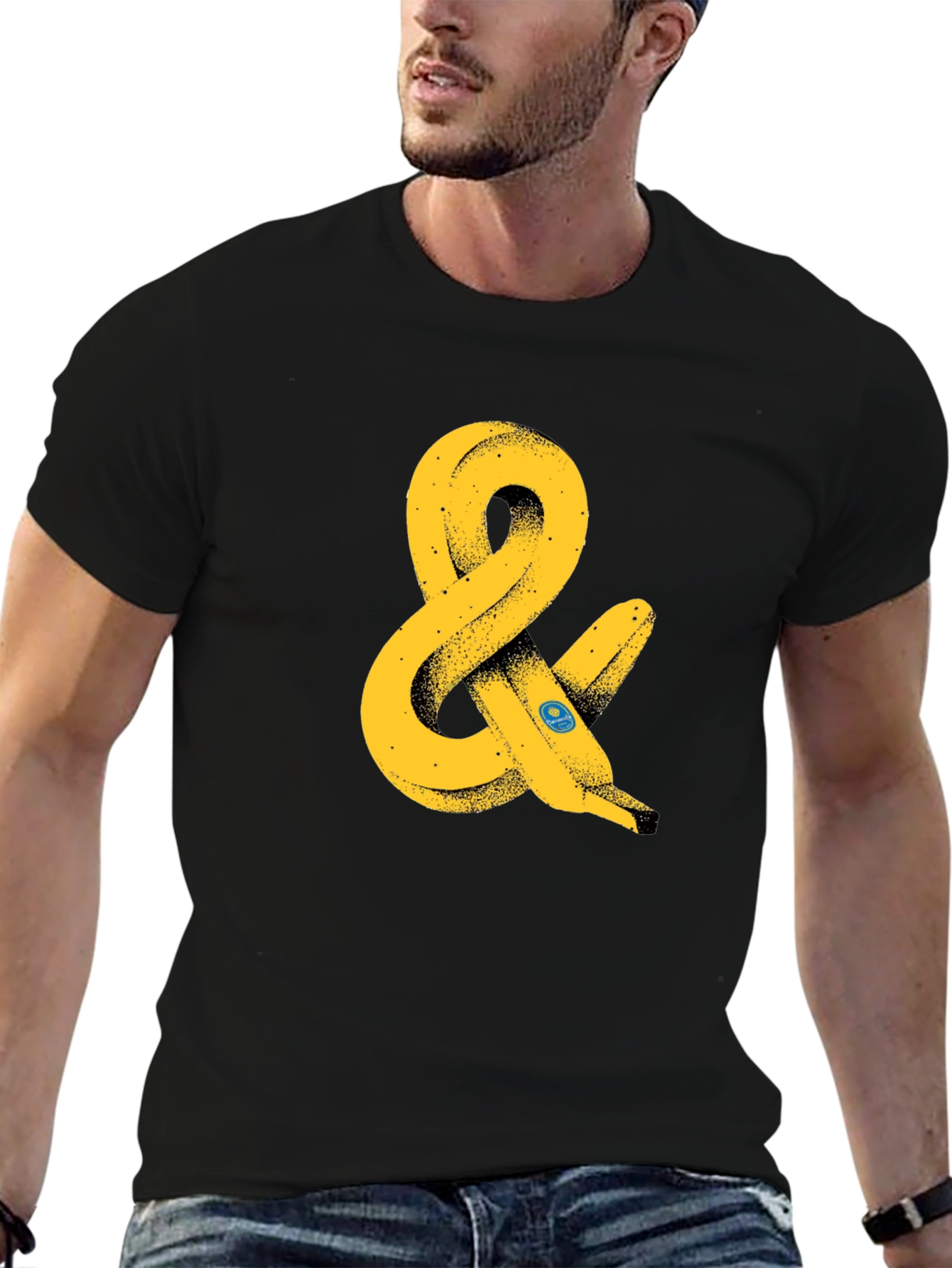 Black Banana Ampersand Graphic T-Shirt - Black view 6