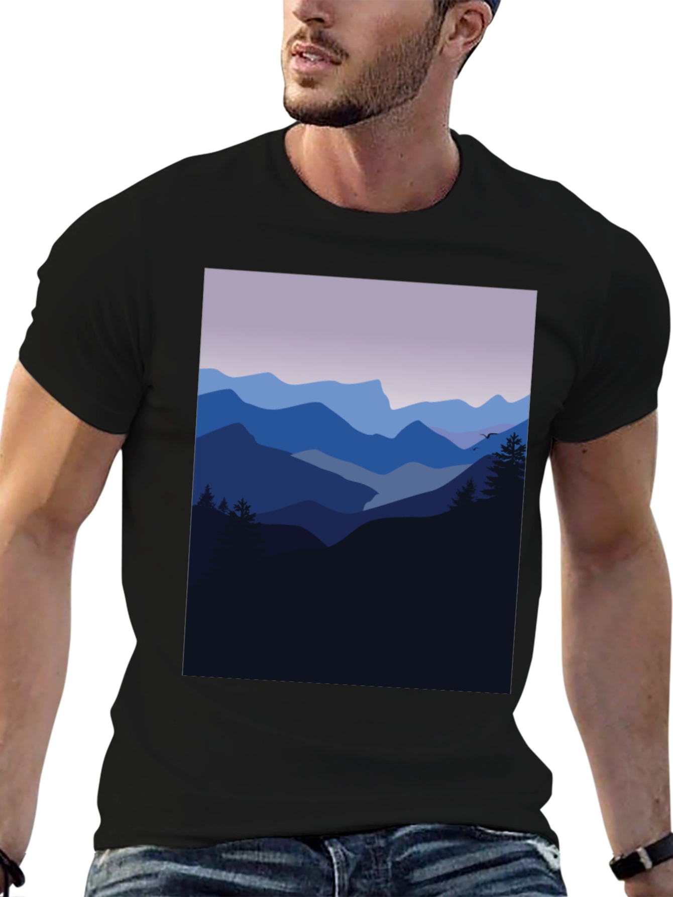 Black Mountain Vista Graphic Tee - Black view 6
