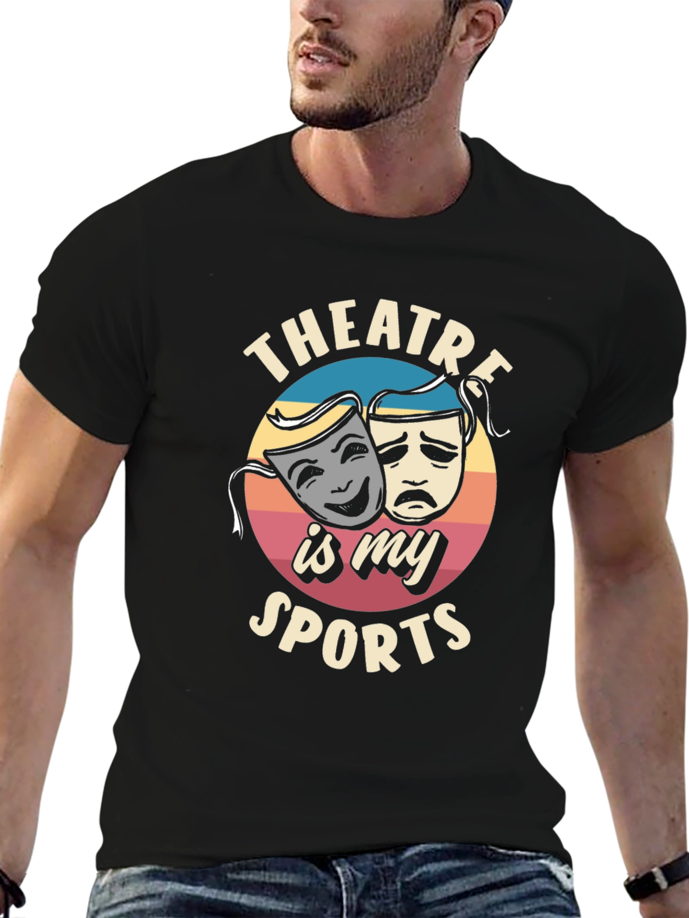 Black Theatre is My Sport T-Shirt view 6