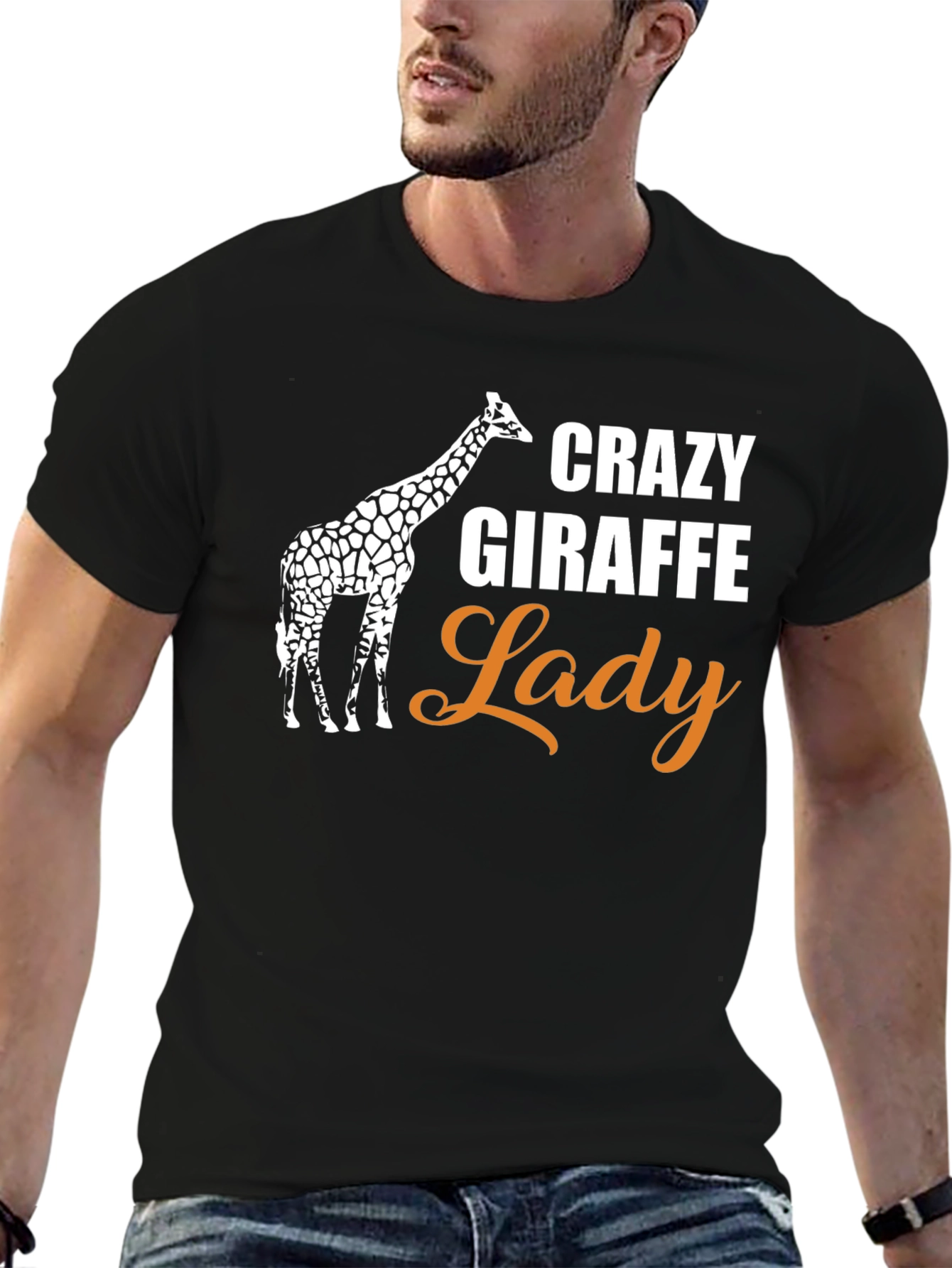 Crazy Giraffe Lady T-Shirt - Unisex - 6
