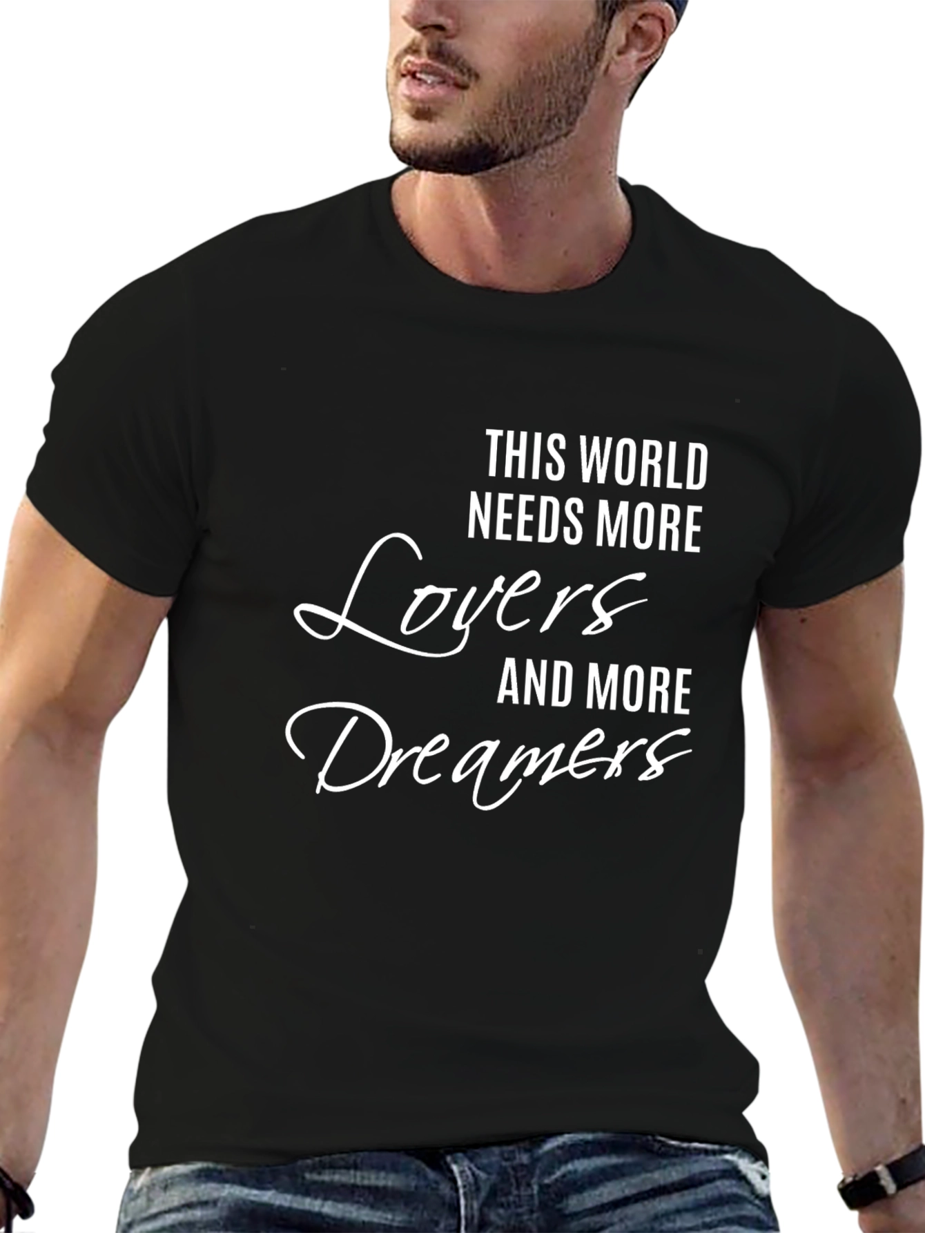 Lovers & Dreamers Graphic Tee - Black - 6