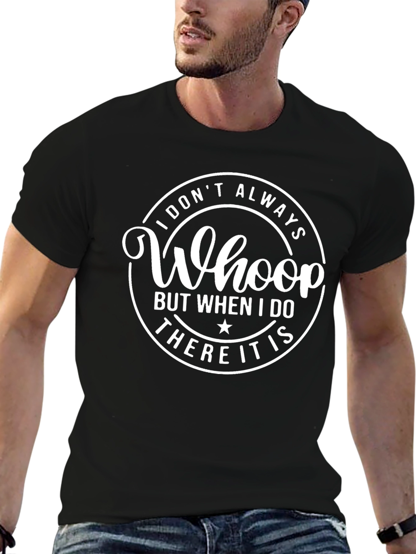 Black Whoop There It Is Men's Graphic T-Shirt view 6