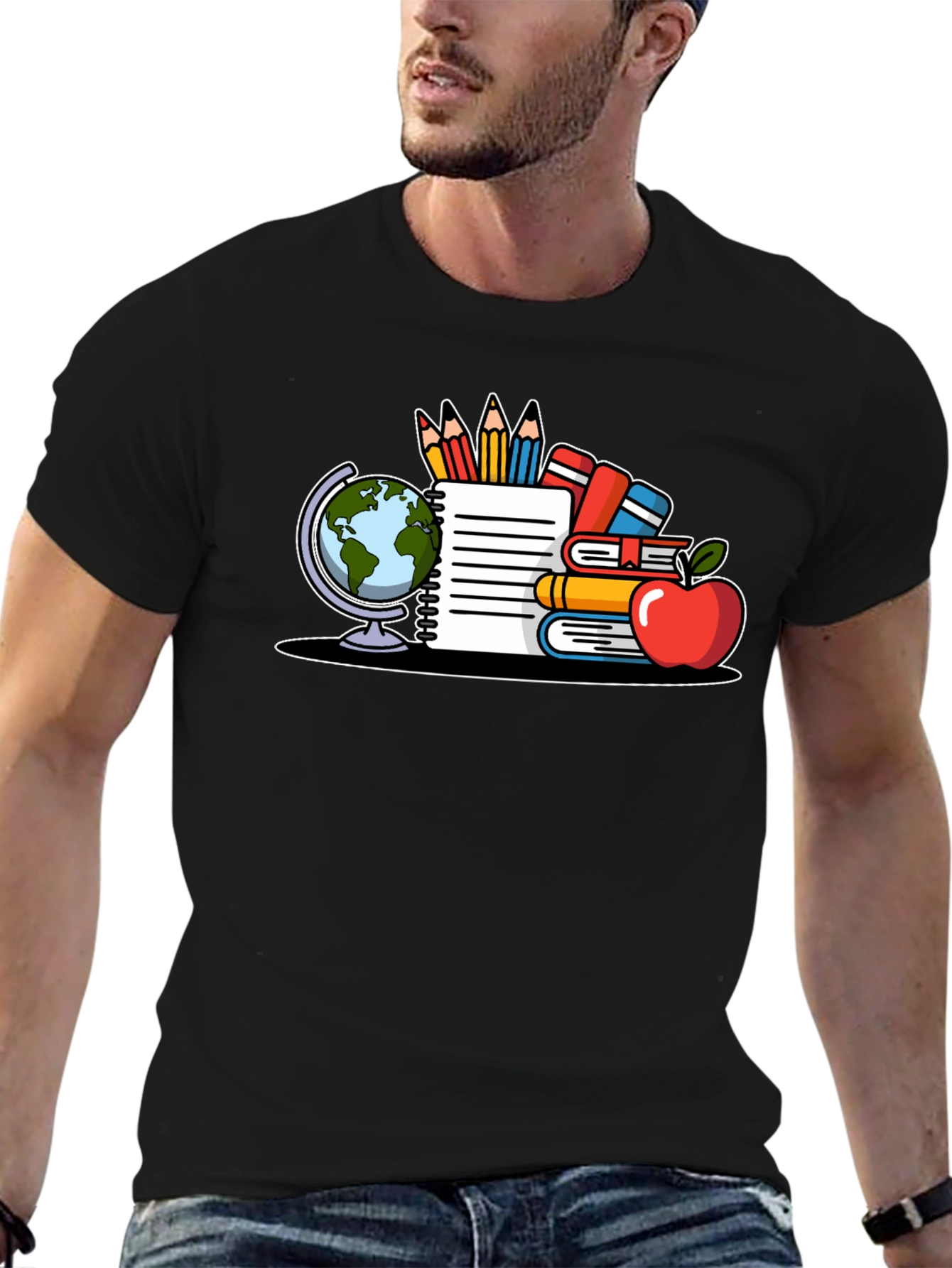 Black Teacher T-Shirt Back to School view 6