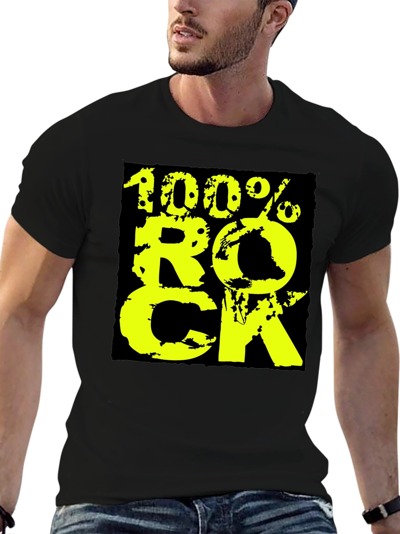 100% Rock Graphic Tee - Black - 6