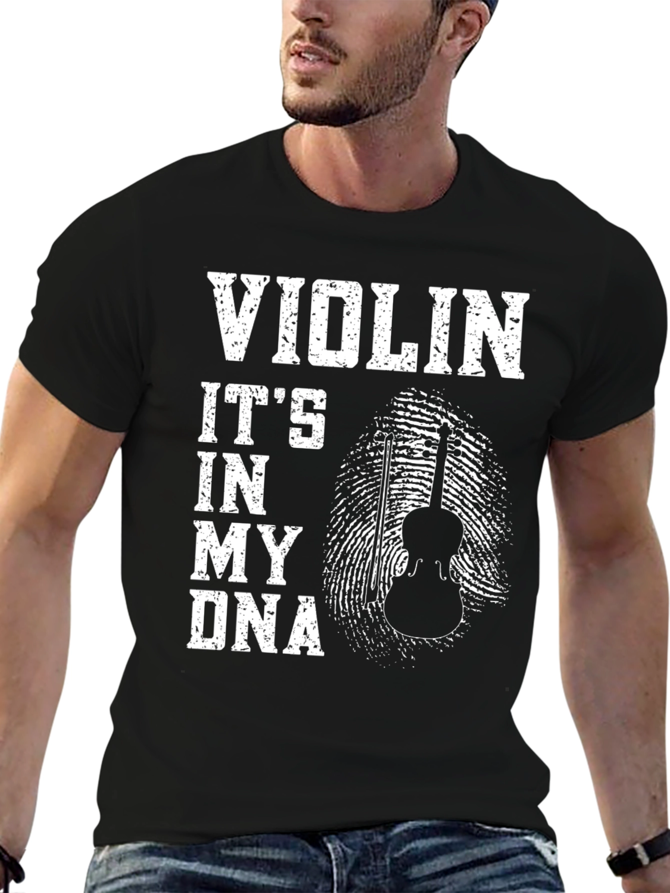 Black Violin DNA T-Shirt Musician Tee view 6