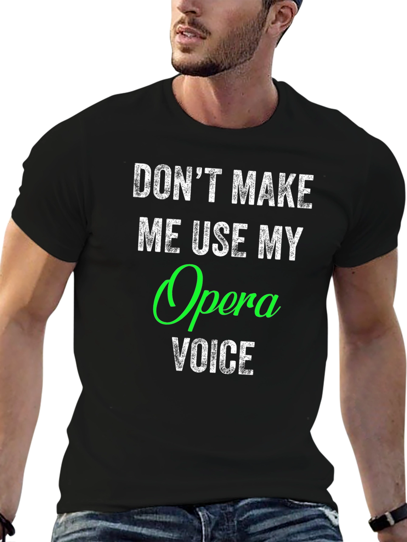 Black Opera Voice T-Shirt - Funny Music Gift view 6