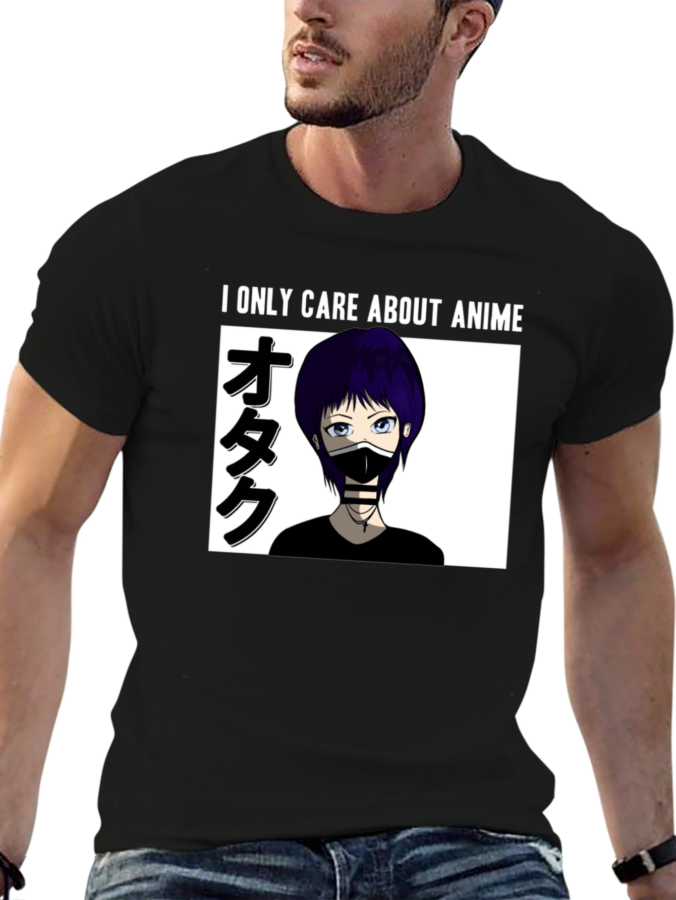 Black Anime Lover T-Shirt view 6