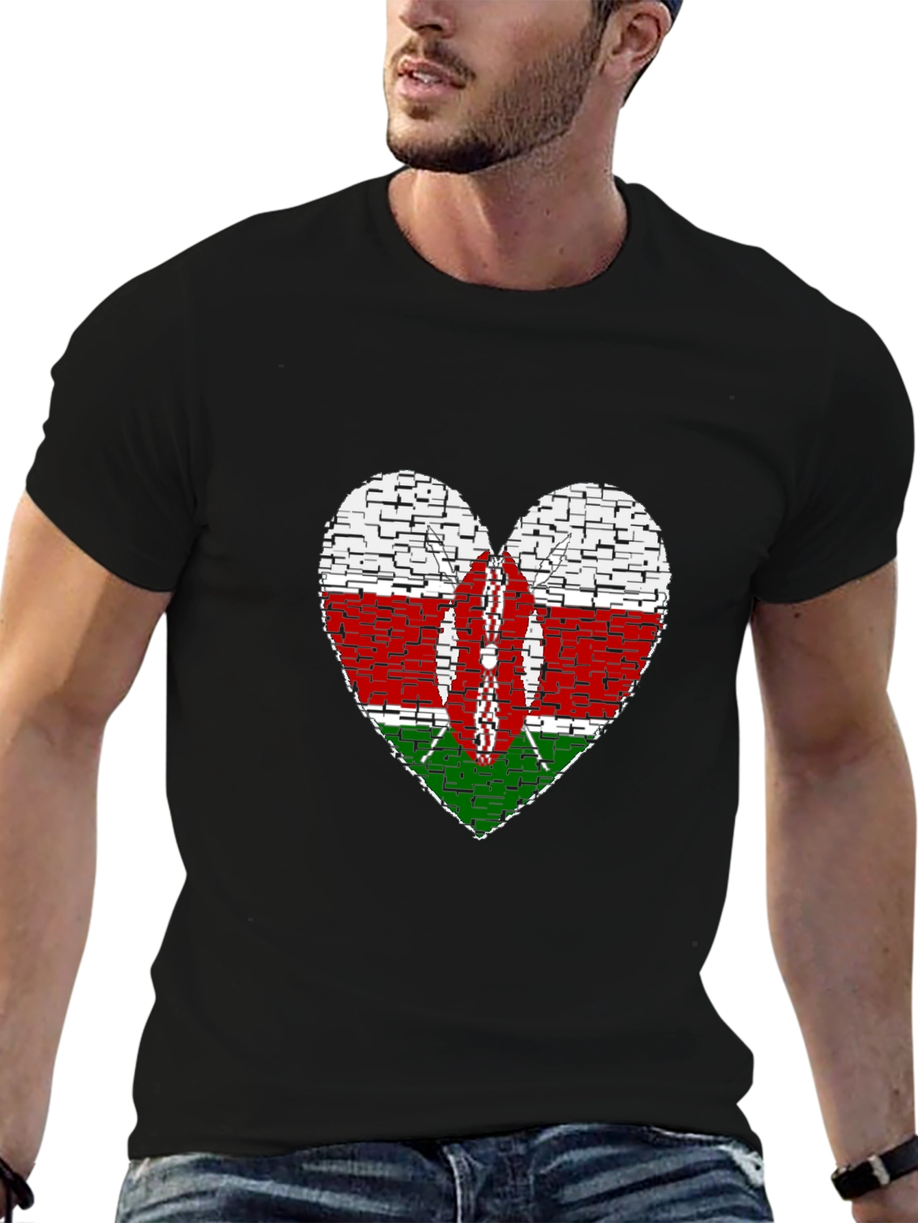 Kenya Heart Flag T-Shirt - Show Your Pride! - 6