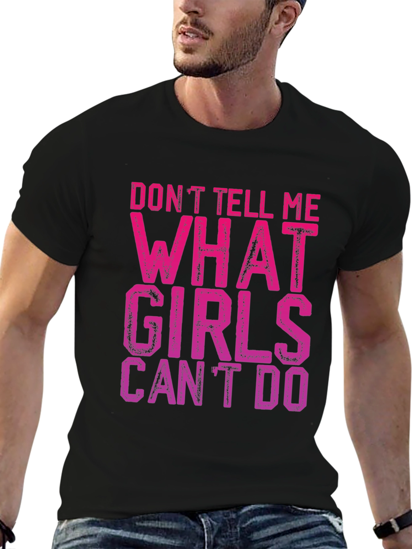 Black Don't Tell Me What Girls Can't Do T-Shirt view 6