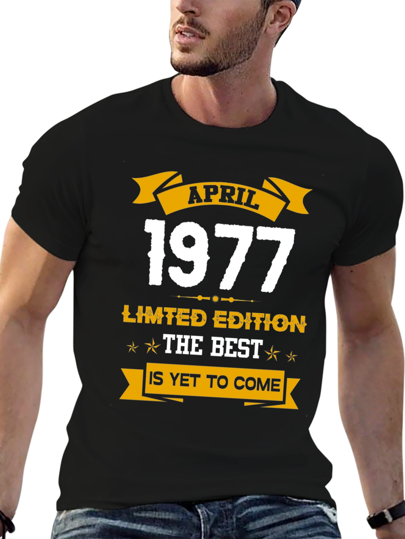 Black April 1977 Limited Edition Graphic T-Shirt view 6