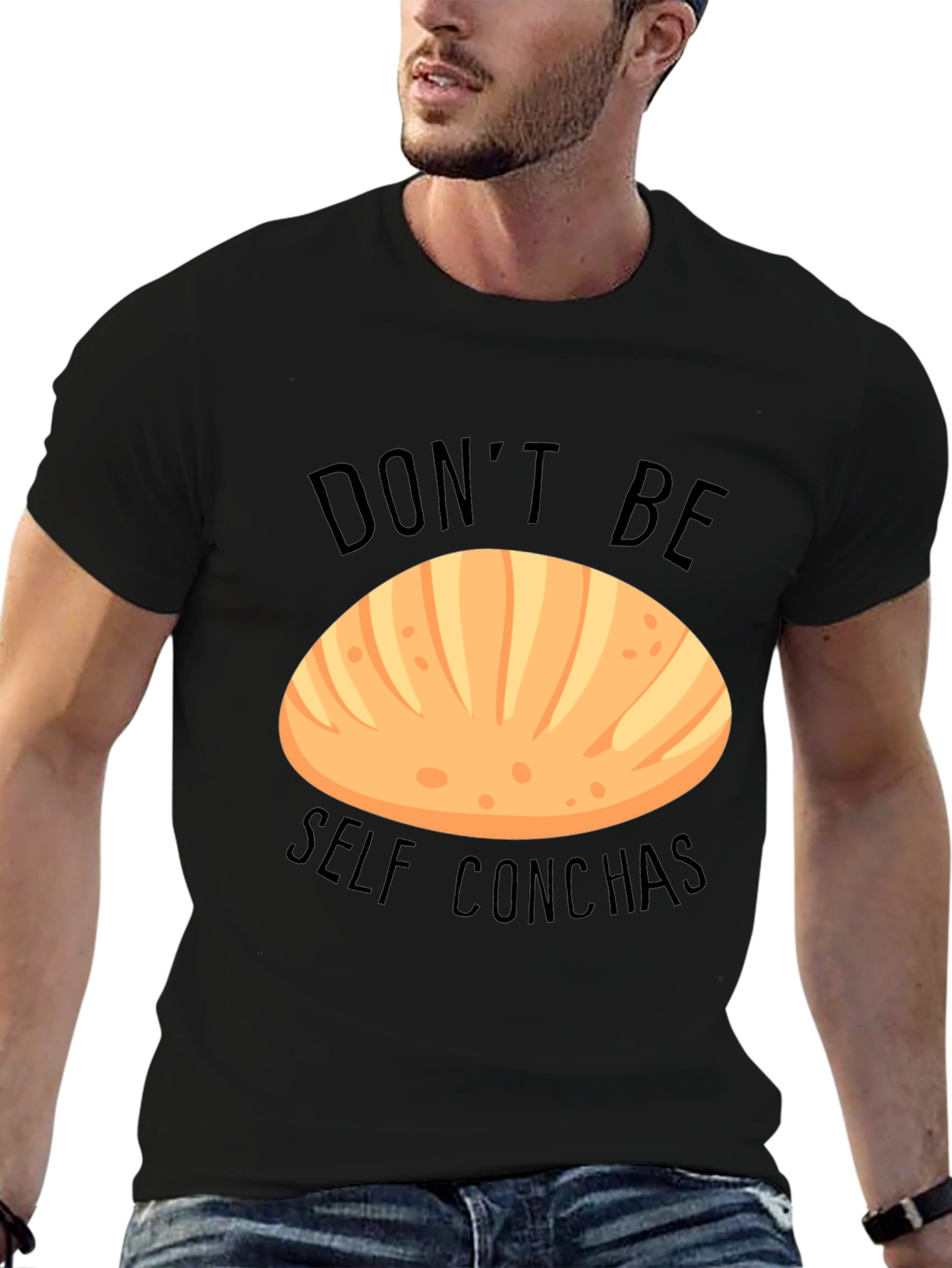 Black Don't Be Self Conchas T-Shirt view 6
