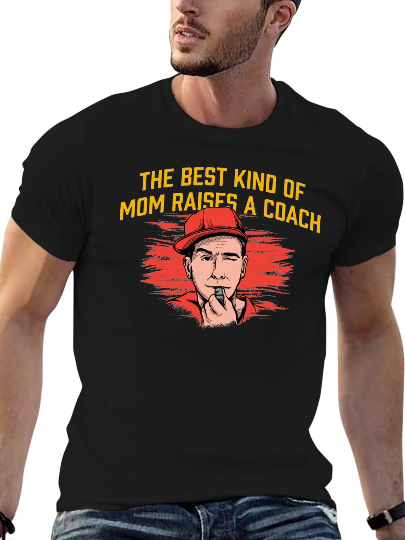 Black Best Mom Raises a Coach T-Shirt view 6