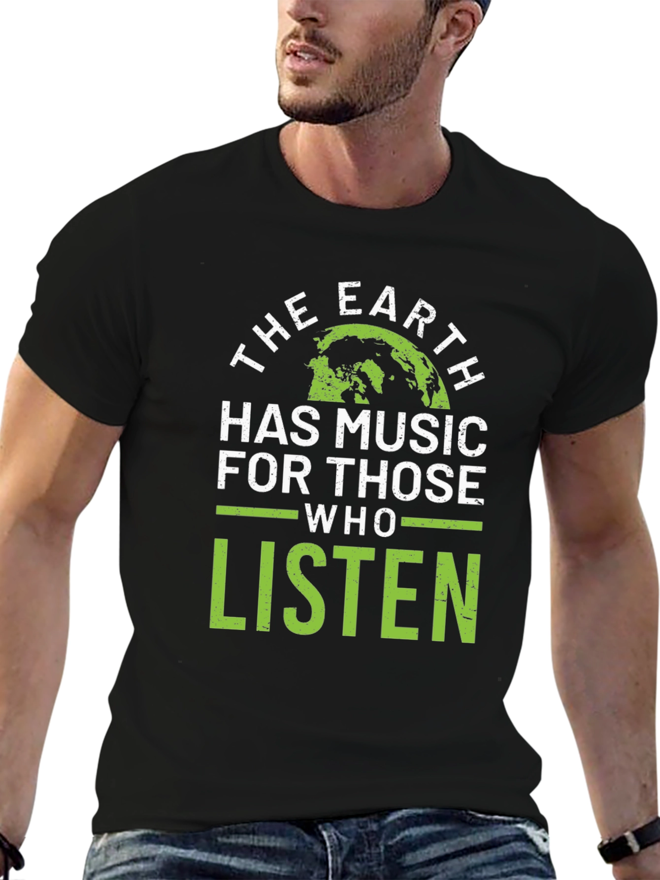 Black Earth Has Music T-Shirt - Nature Lover Tee view 6