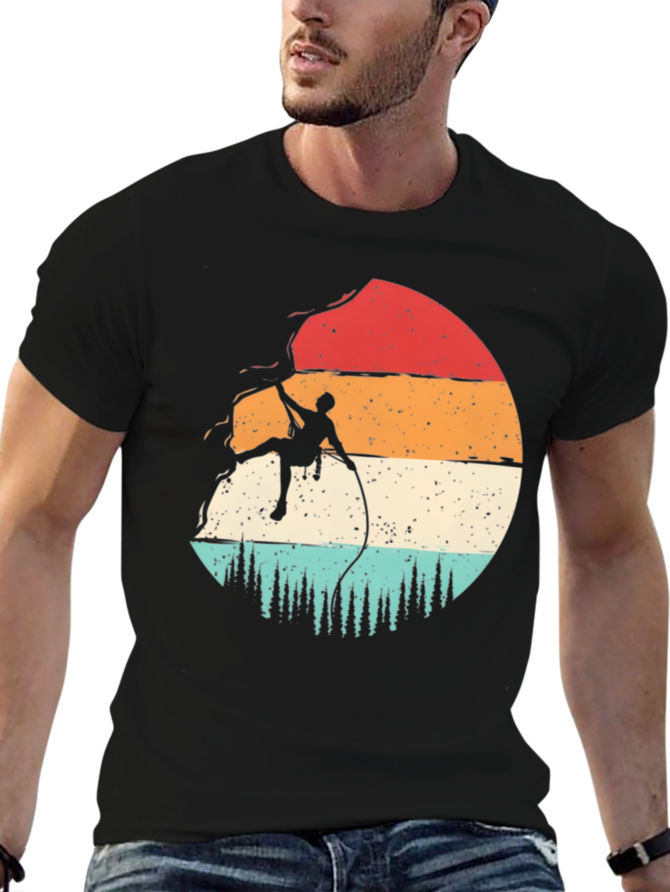 Black Climber Graphic Tee - Adventure Style view 6