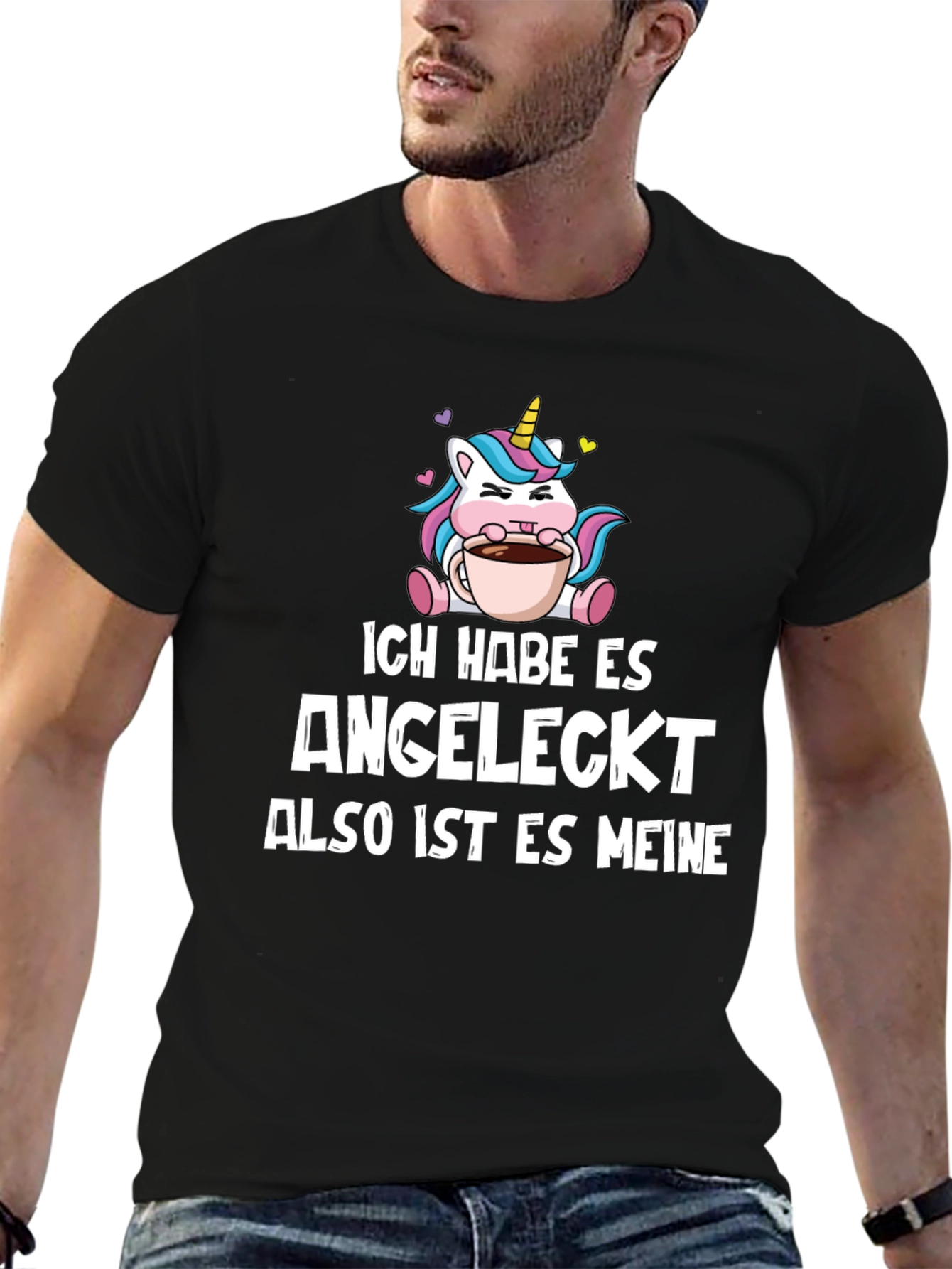 Black Ich Habe Es Angeleckt T-Shirt - Unicorn Coffee view 6