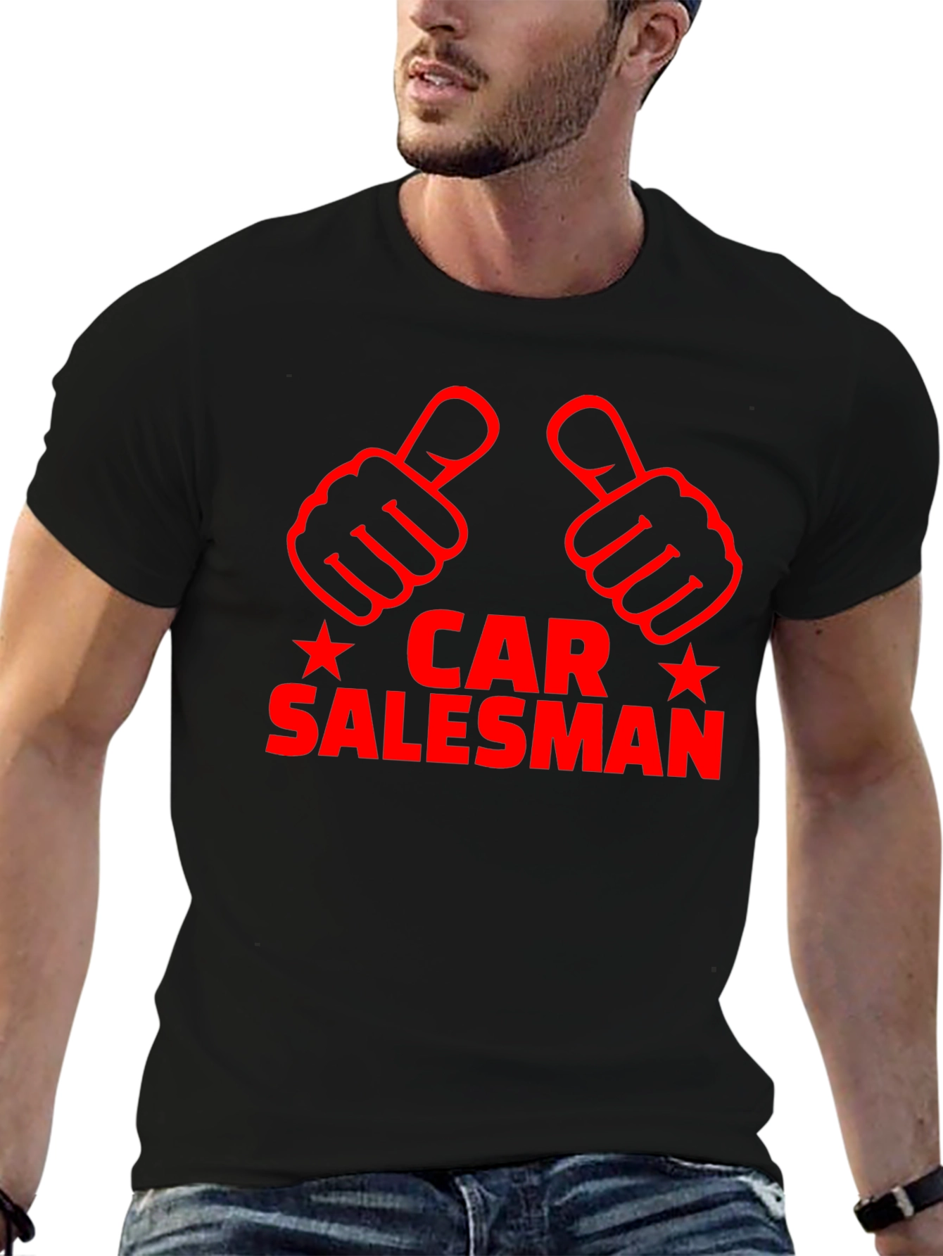 Black Car Salesman Novelty T-Shirt view 6