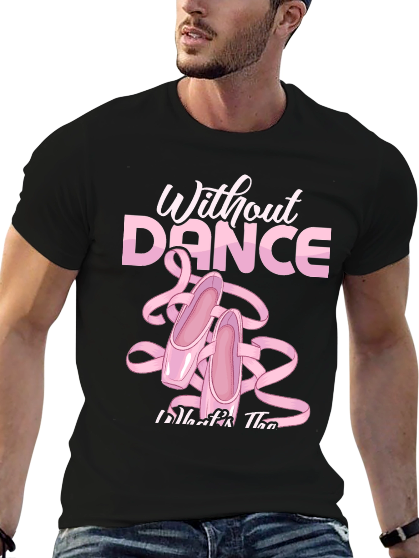 Black Without Dance T-Shirt Ballet Slippers Tee view 6