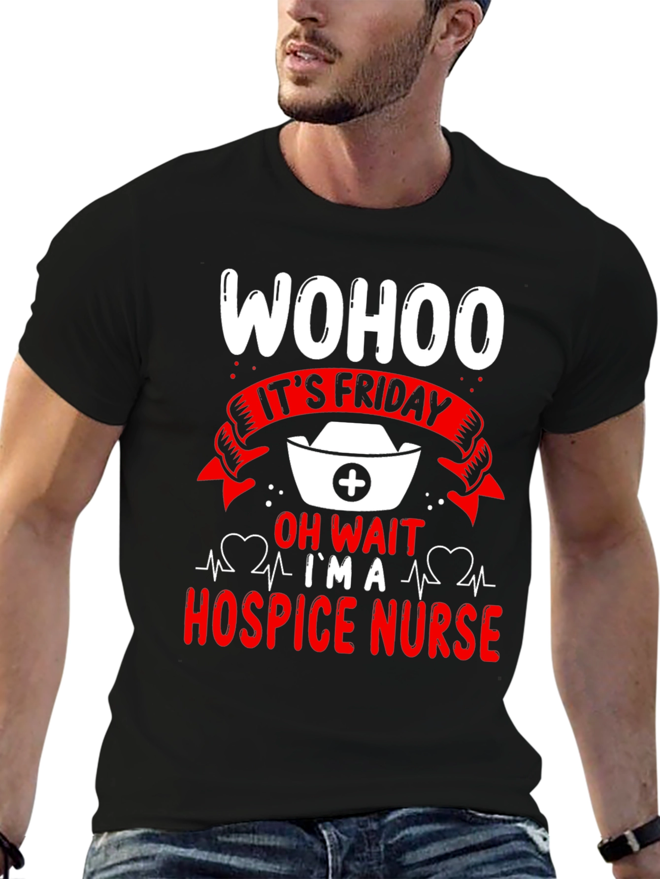 Wohoo It's Friday Hospice Nurse T-Shirt - 6