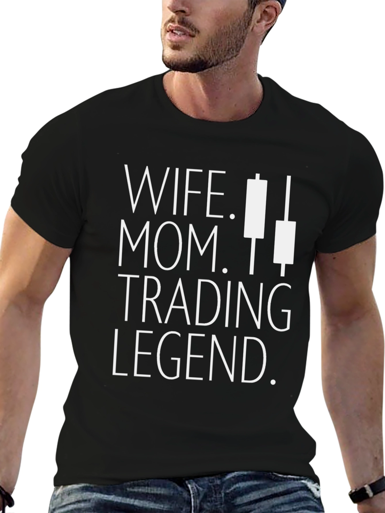 Wife Mom Trading Legend Graphic Tee - 6