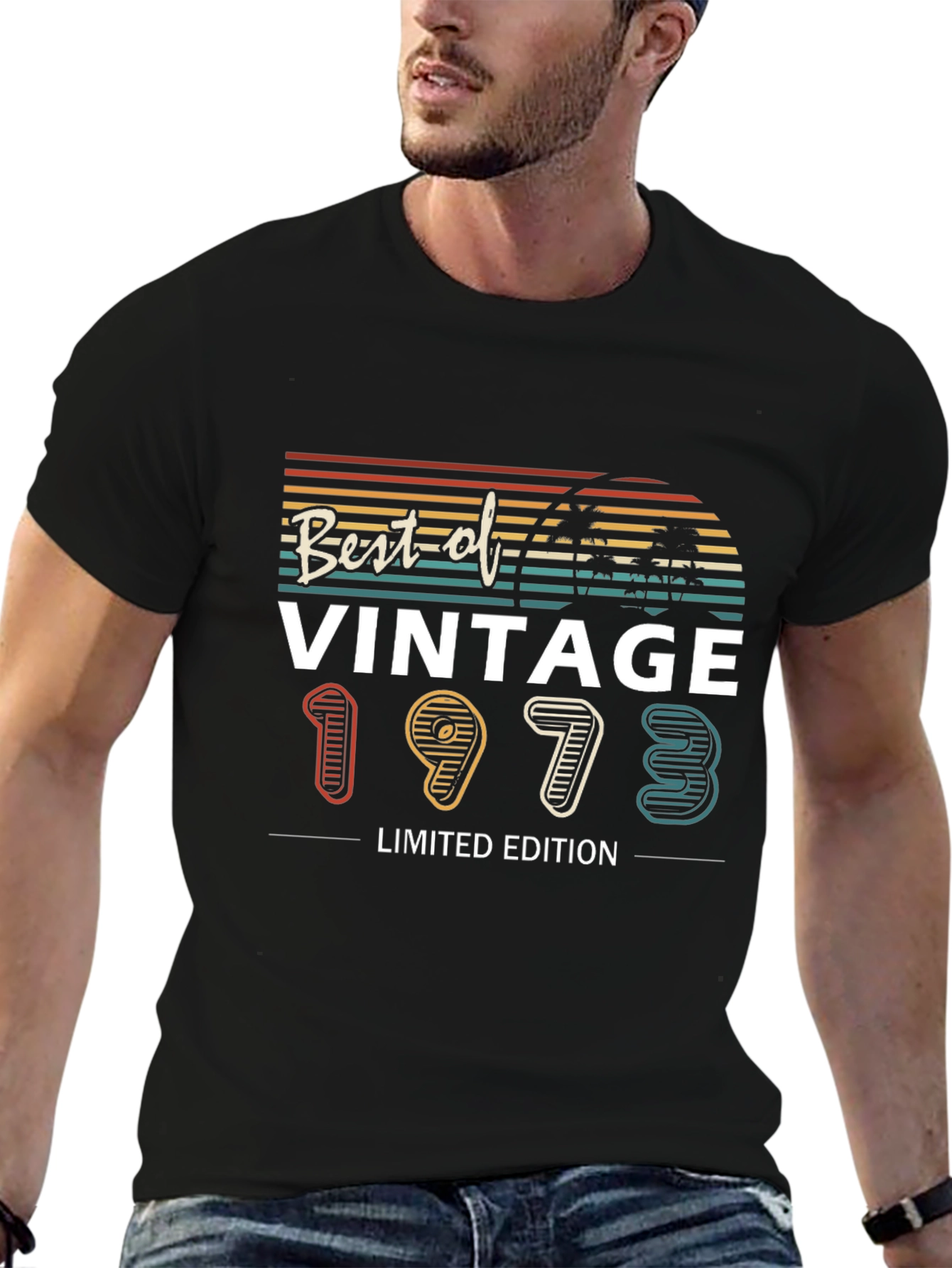 Black Vintage 1973 Limited Edition T-Shirt view 6