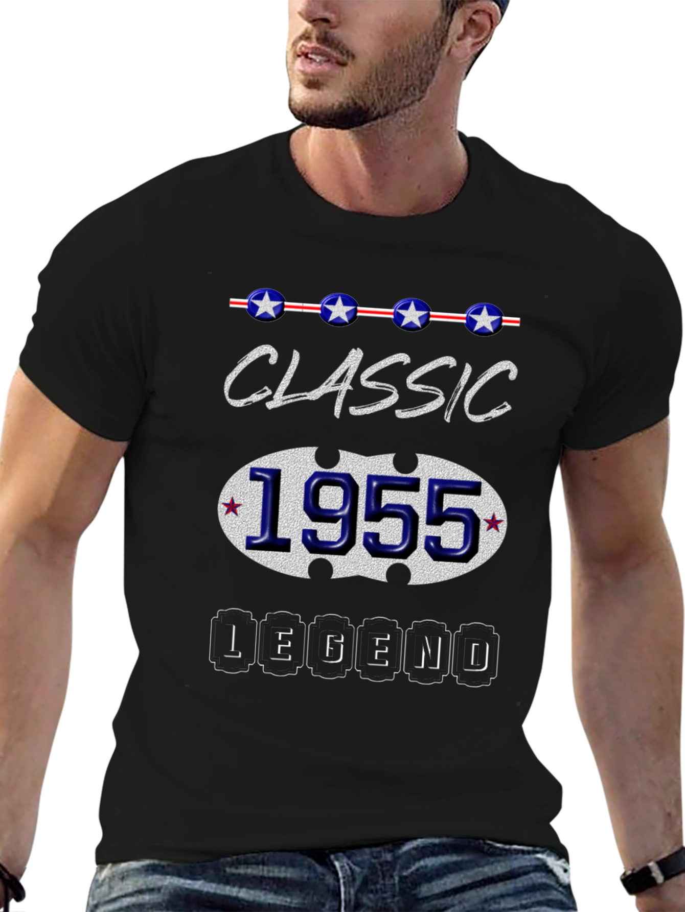 Black Classic 1955 Legend T-Shirt view 6