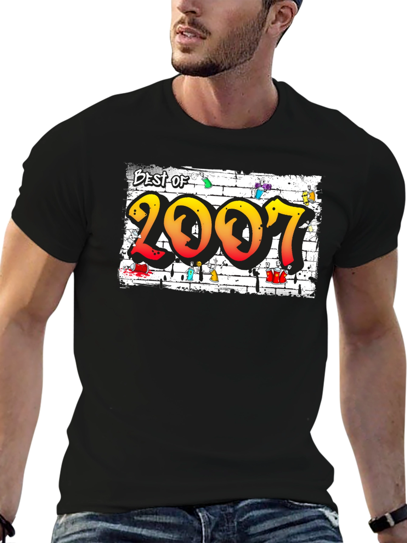 Black Best of 2007 Graffiti T-Shirt view 6