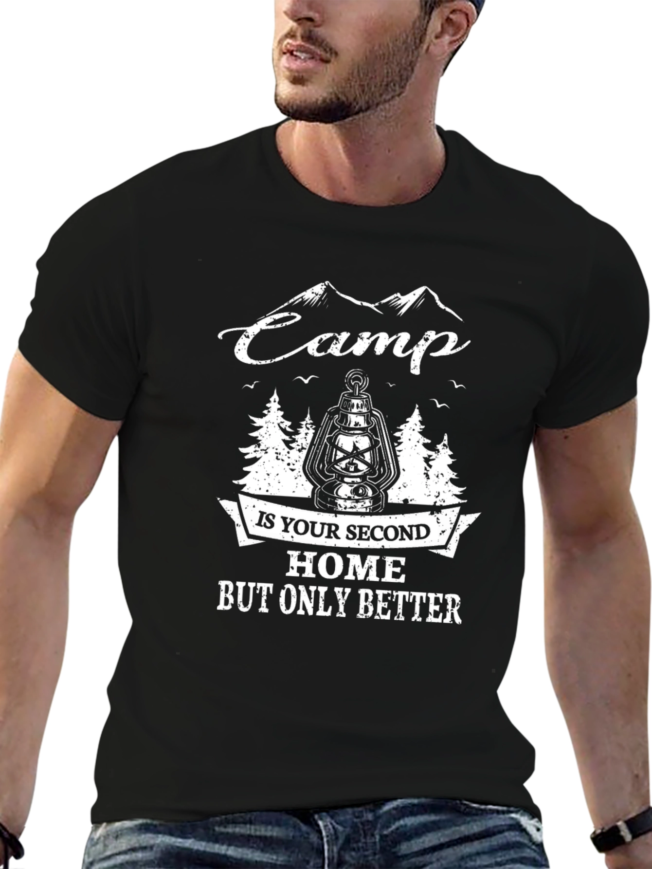 Black Camp is Your Second Home T-Shirt view 6