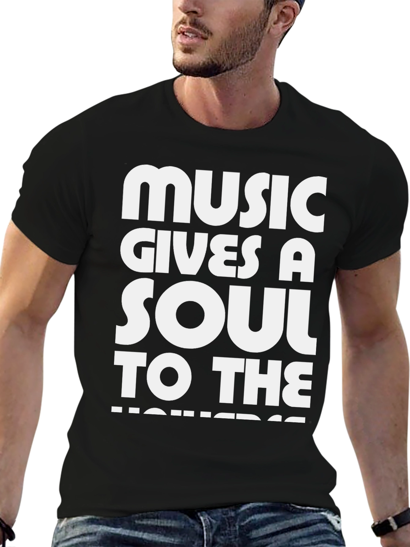 Black Music Gives a Soul T-Shirt view 6