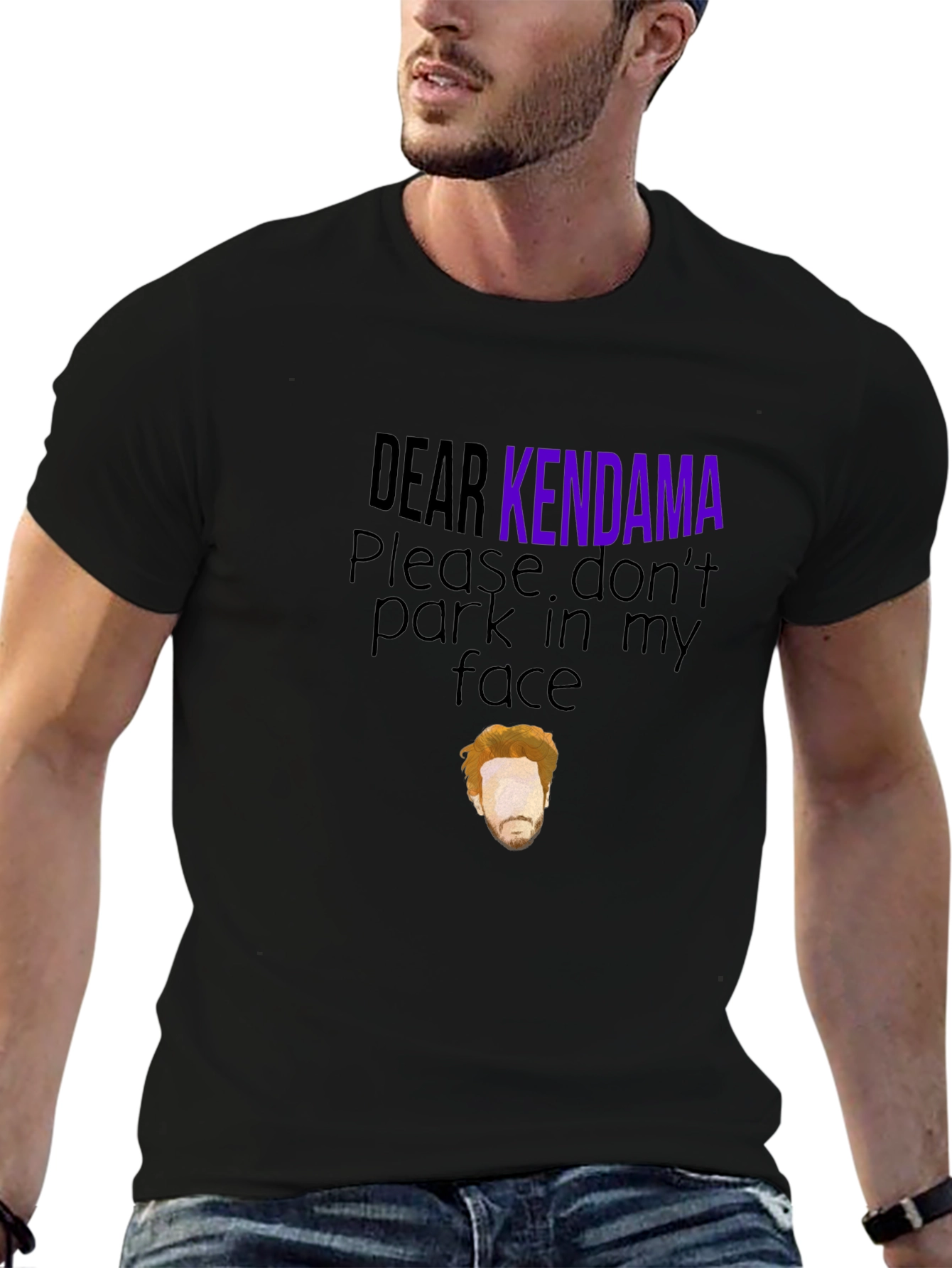 Black Dear Kendama Graphic T-Shirt view 6