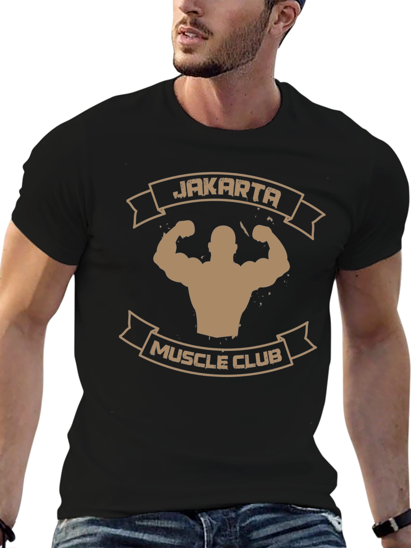 Black Jakarta Muscle Club T-Shirt view 6