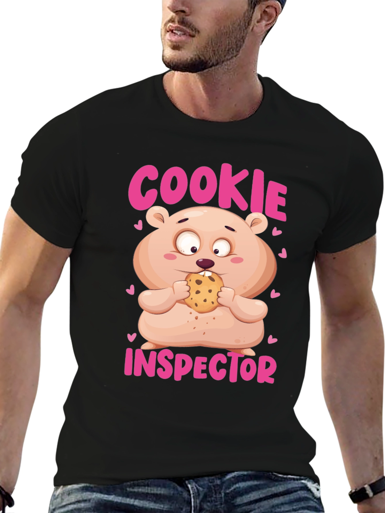 Black Cookie Inspector T-Shirt view 6
