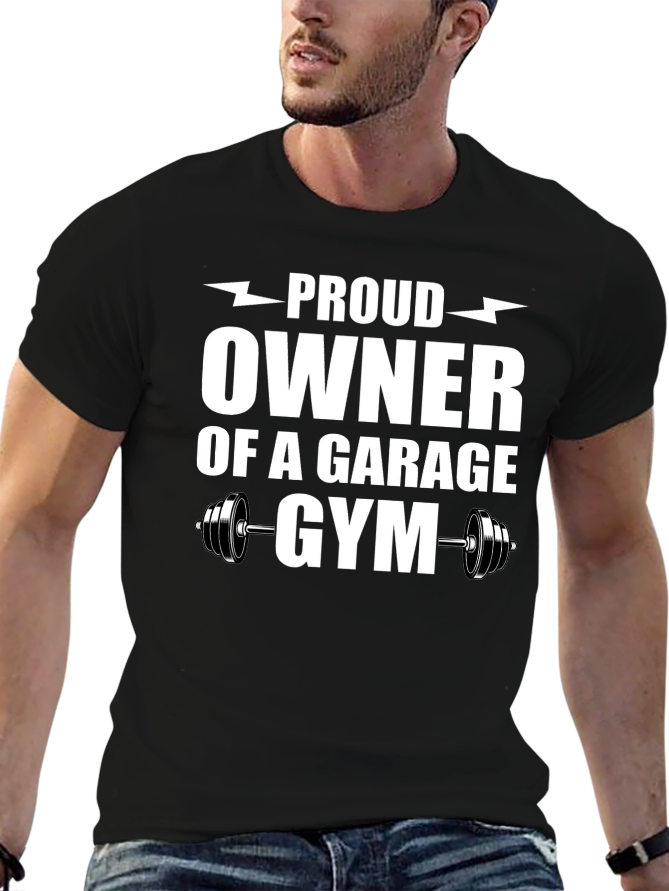Proud Garage Gym Owner Black T-Shirt - 6