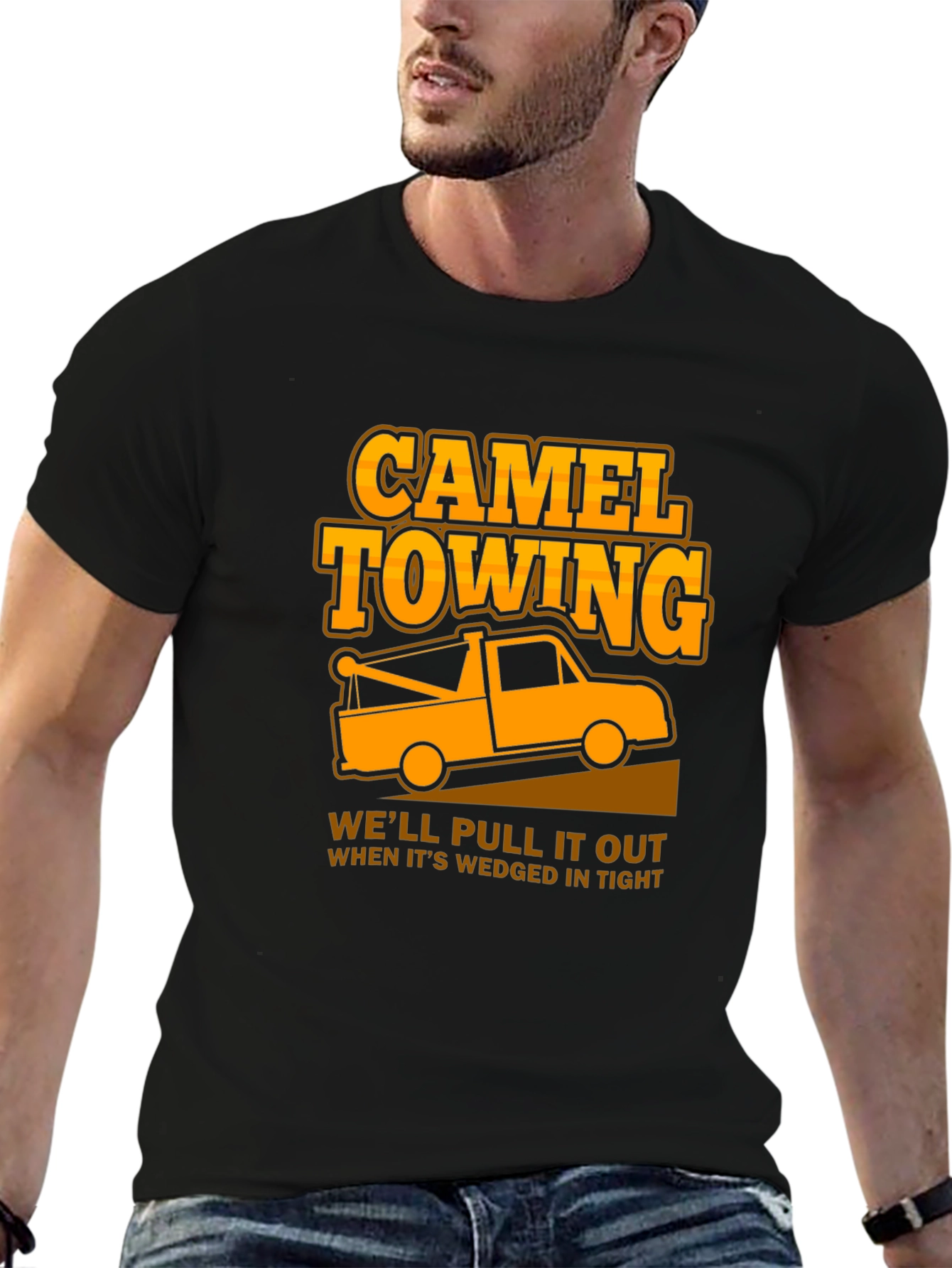 Black Camel Towing Graphic T-Shirt view 6