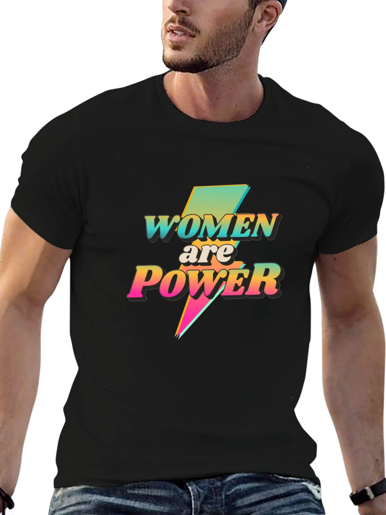 Women are Power Graphic Tee - Black T-Shirt - 6