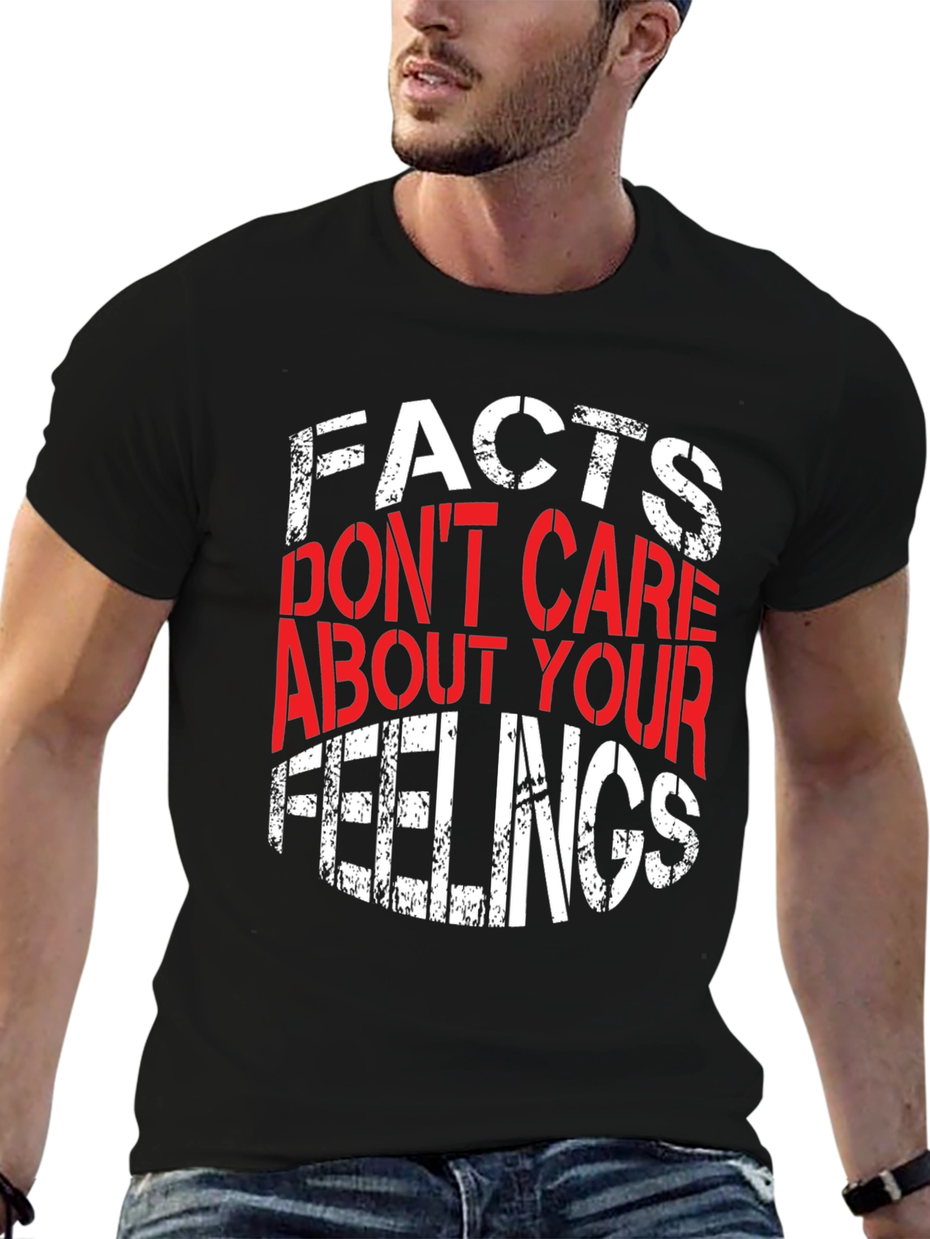 Black Facts Don't Care About Your Feelings Graphic Tee view 6