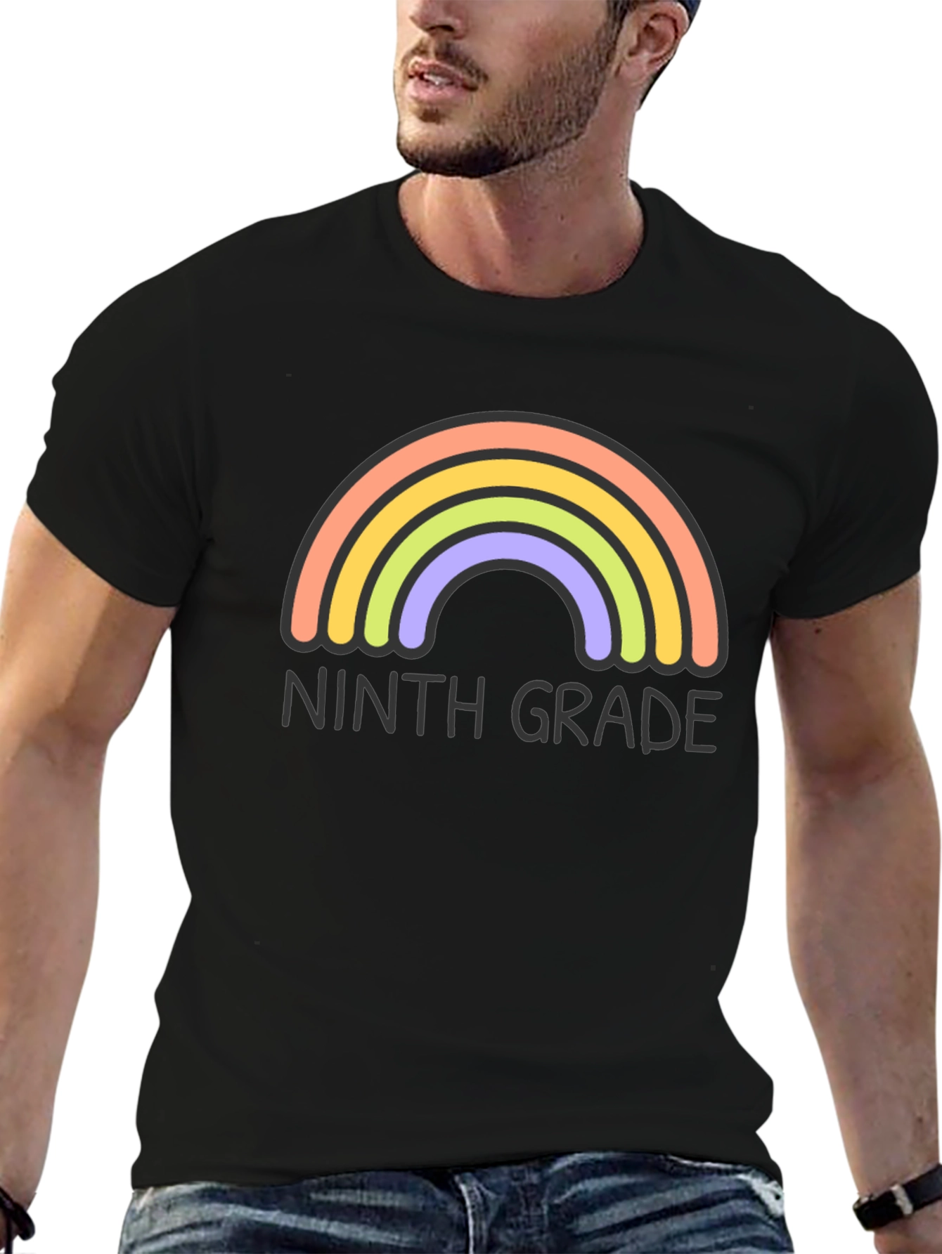 Ninth Grade Rainbow T-Shirt - Back to School Tee - 6