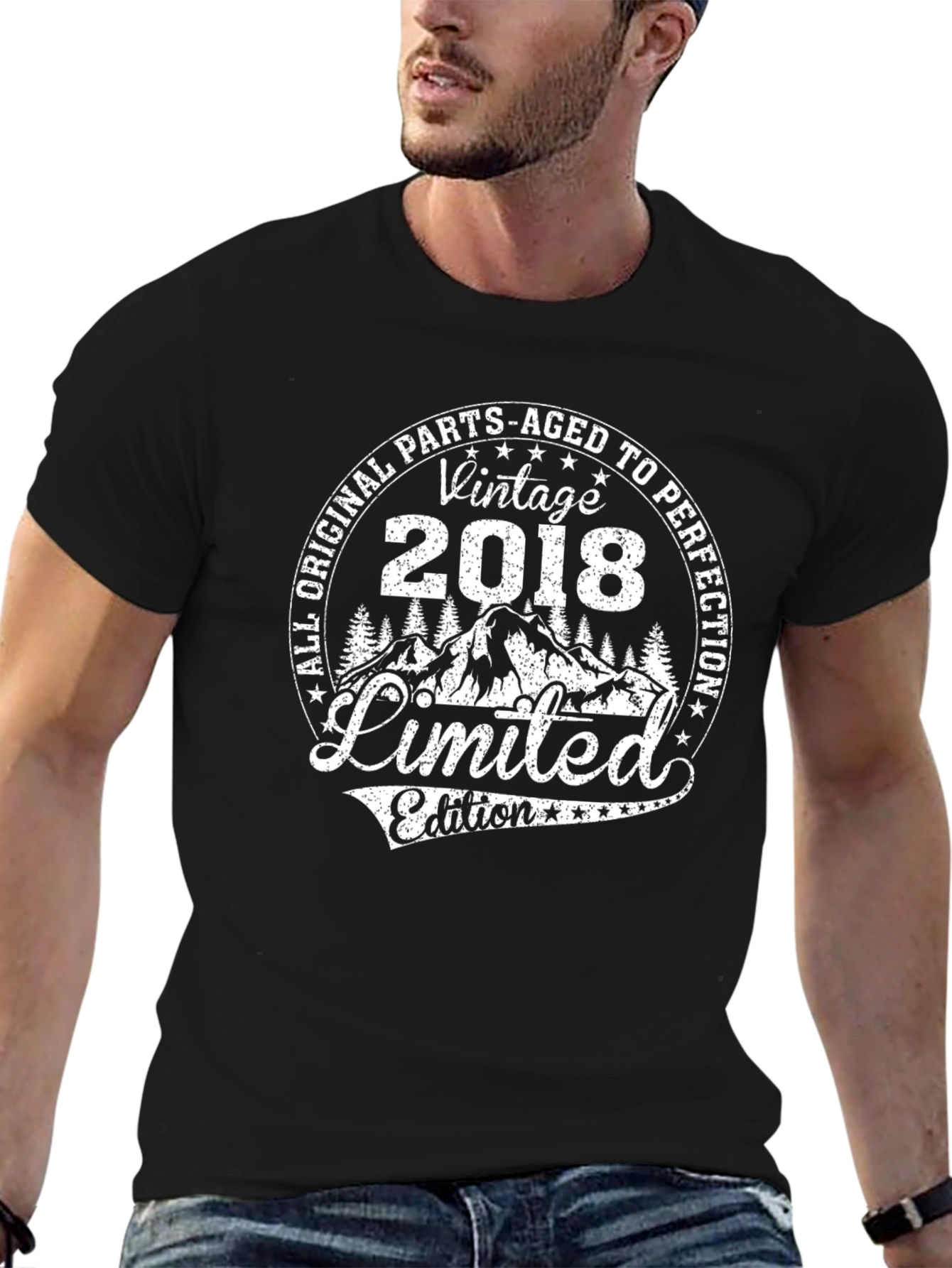 Black Vintage 2018 Limited Edition T-Shirt view 6