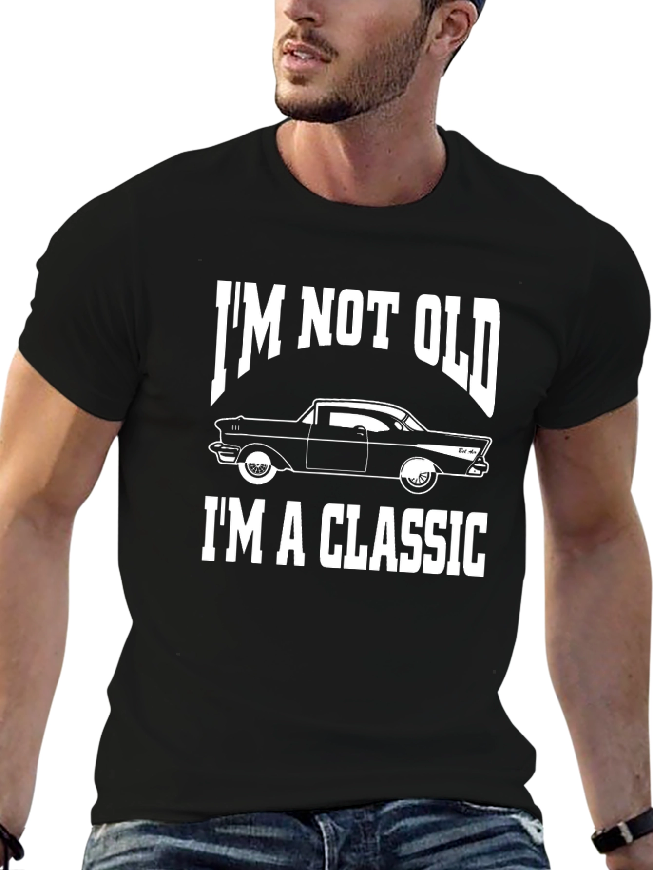 Black I'm Not Old, I'm A Classic Car T-Shirt view 6