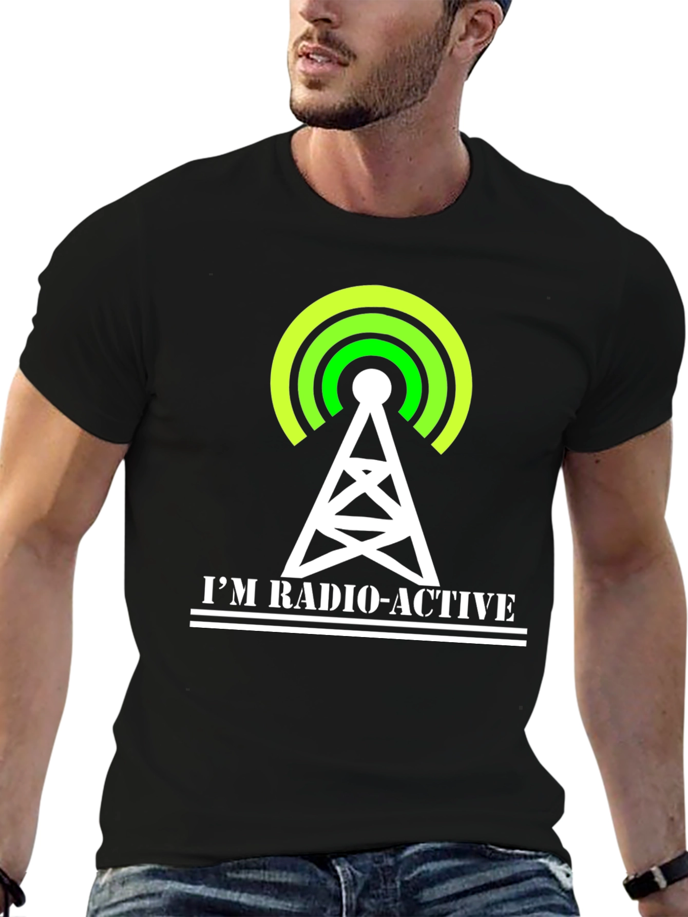 Black Radio-Active Graphic T-Shirt - Black view 6