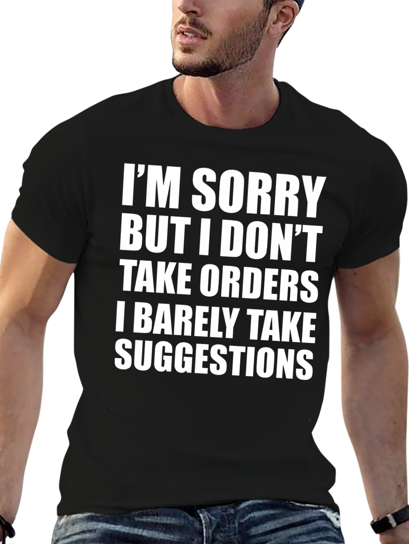 Black Funny Sarcastic Statement T-Shirt view 6