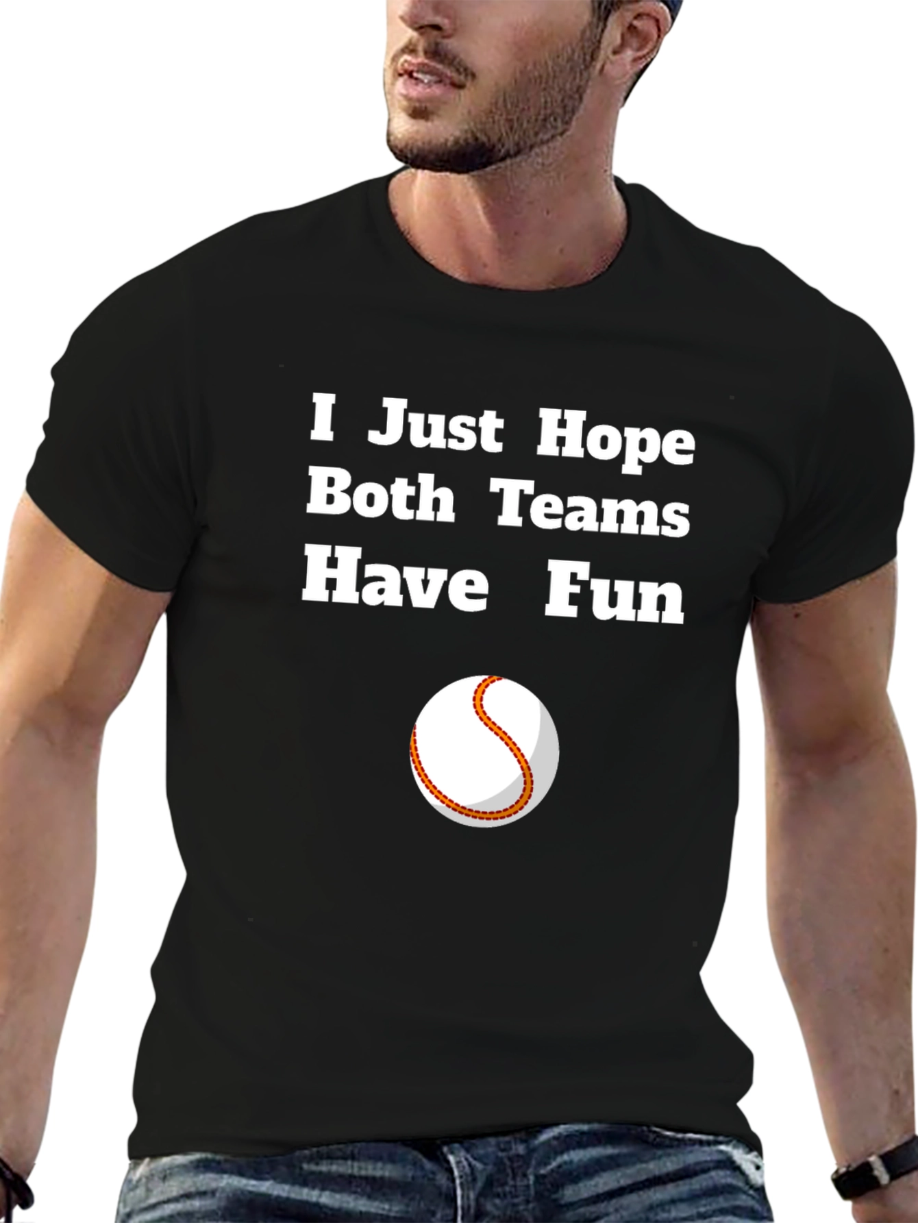 Black Hope Both Teams Have Fun Graphic Tee view 6